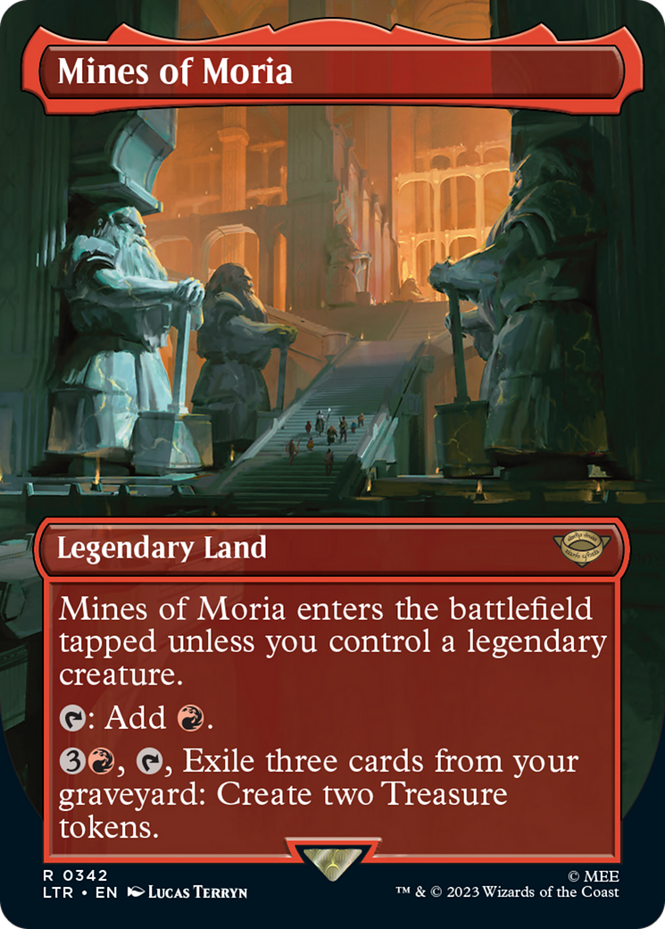 Mines of Moria (Borderless Alternate Art) (342) [The Lord of the Rings: Tales of Middle-Earth] | Jomio and Rueliete's Cards and Comics
