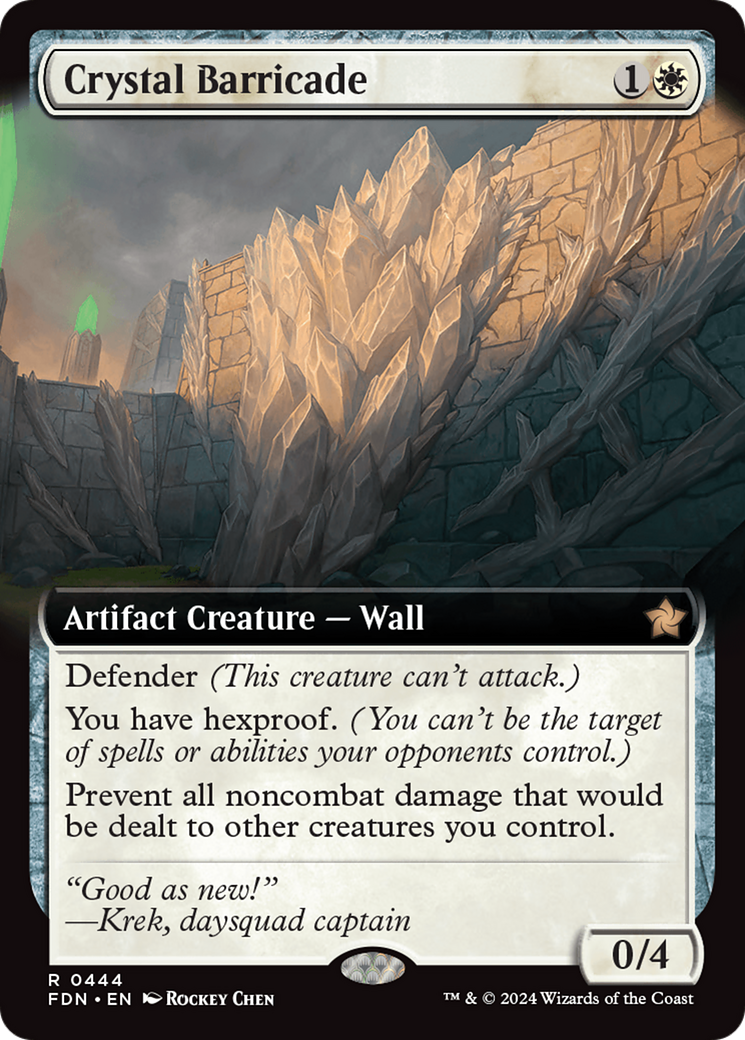 Crystal Barricade (Extended Art) [Foundations] | Jomio and Rueliete's Cards and Comics