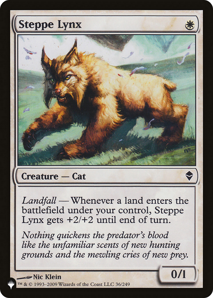 Steppe Lynx [The List] | Jomio and Rueliete's Cards and Comics