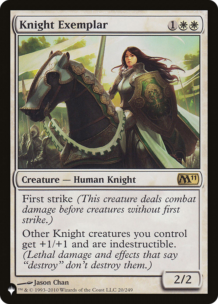 Knight Exemplar (Magic 2011) [The List] | Jomio and Rueliete's Cards and Comics