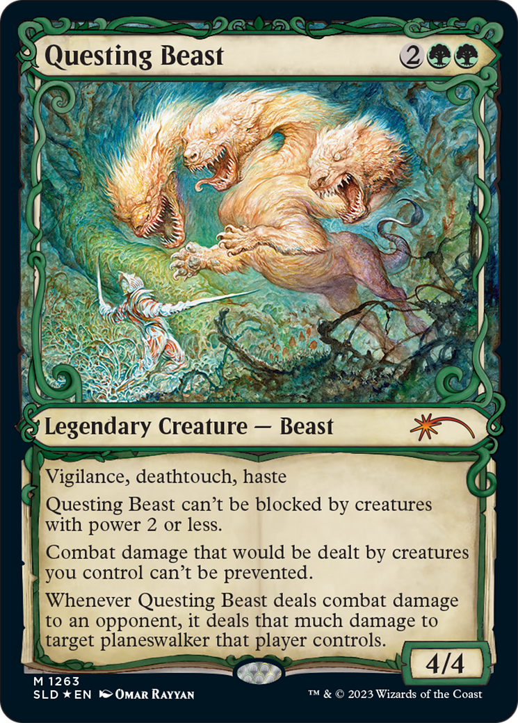 Questing Beast (Halo Foil) [Secret Lair Drop Series] | Jomio and Rueliete's Cards and Comics