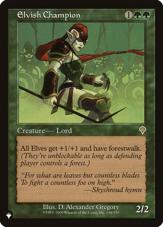 Elvish Champion [The List] | Jomio and Rueliete's Cards and Comics