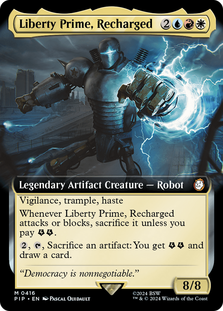 Liberty Prime, Recharged (Extended Art) [Fallout] | Jomio and Rueliete's Cards and Comics