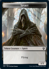 Zombie // Spirit Double-Sided Token [Commander 2021 Tokens] | Jomio and Rueliete's Cards and Comics