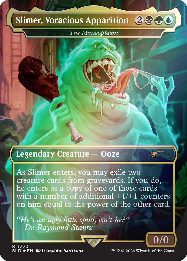 Slimer, Voracious Apparition - The Mimeoplasm (Rainbow Foil) [Secret Lair Drop Series] | Jomio and Rueliete's Cards and Comics