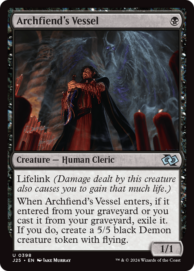 Archfiend's Vessel [Foundations Jumpstart] | Jomio and Rueliete's Cards and Comics