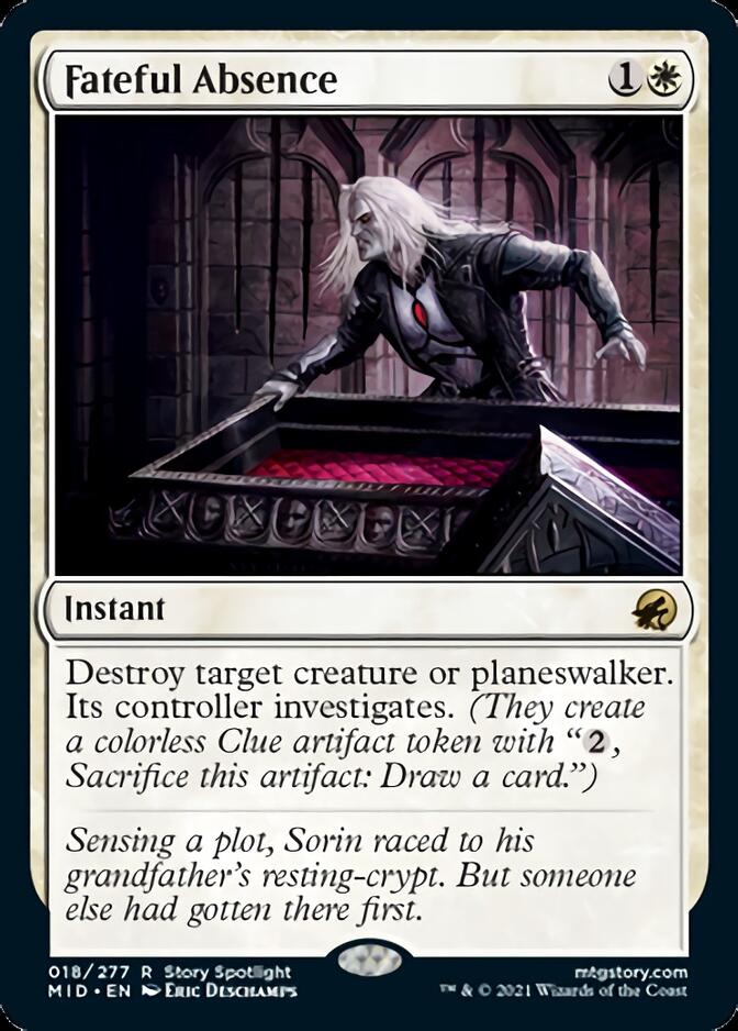 Fateful Absence [Innistrad: Midnight Hunt] | Jomio and Rueliete's Cards and Comics
