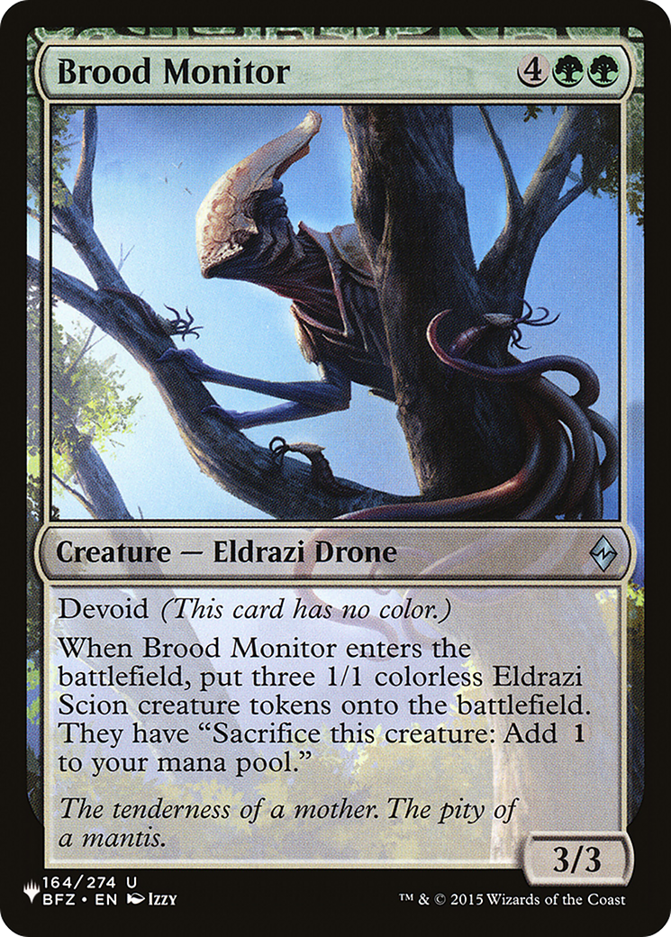 Brood Monitor [The List] | Jomio and Rueliete's Cards and Comics