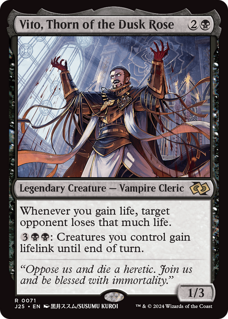 Vito, Thorn of the Dusk Rose (Anime) [Foundations Jumpstart] | Jomio and Rueliete's Cards and Comics