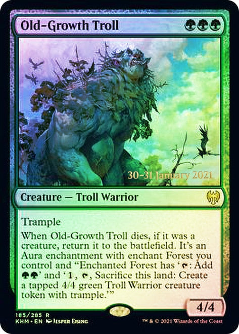 Old-Growth Troll [Kaldheim Prerelease Promos] | Jomio and Rueliete's Cards and Comics