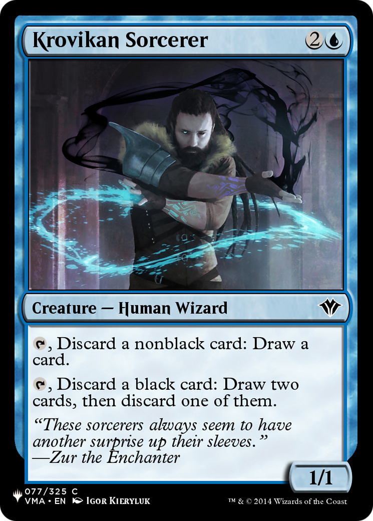 Krovikan Sorcerer [The List] | Jomio and Rueliete's Cards and Comics
