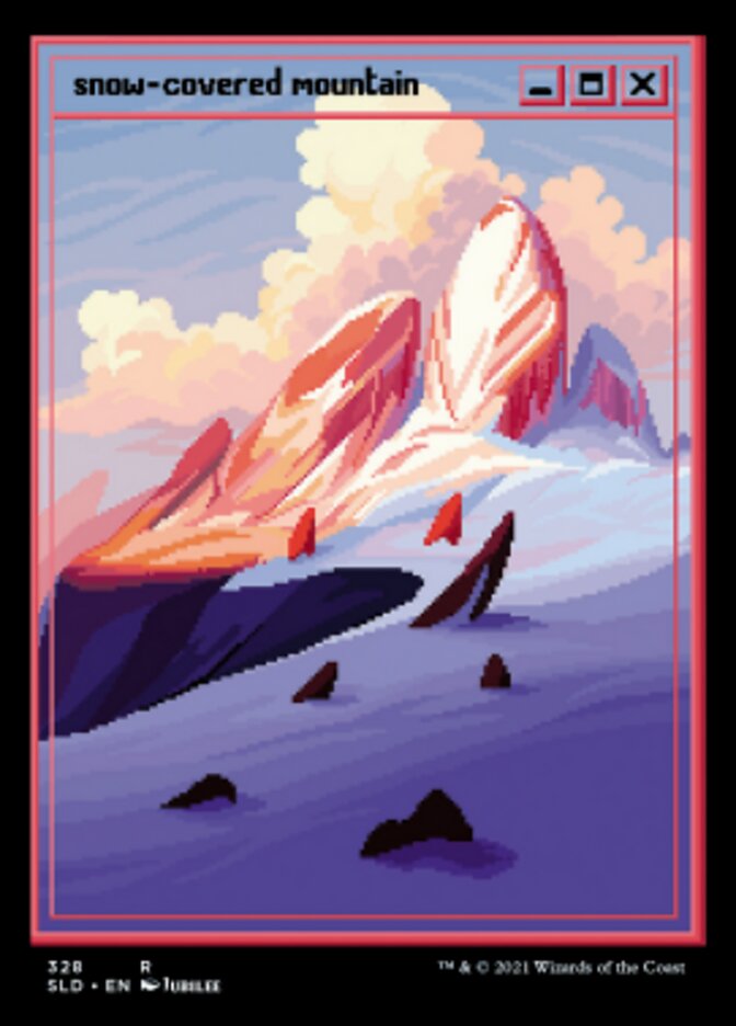 Snow-Covered Mountain (328) [Secret Lair Drop Series] | Jomio and Rueliete's Cards and Comics