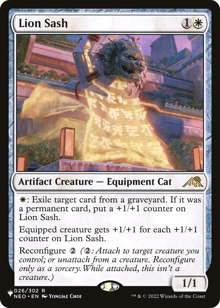 Lion Sash [The List] | Jomio and Rueliete's Cards and Comics