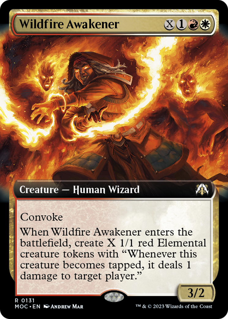 Wildfire Awakener (Extended Art) [March of the Machine Commander] | Jomio and Rueliete's Cards and Comics