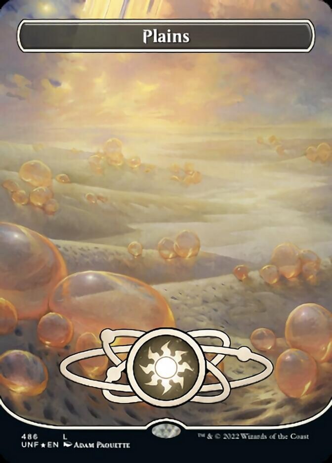 Plains (486) (Planetary Space-ic Land) (Galaxy Foil) [Unfinity] | Jomio and Rueliete's Cards and Comics