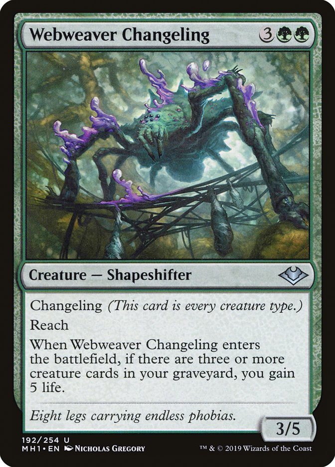 Webweaver Changeling [Modern Horizons] | Jomio and Rueliete's Cards and Comics