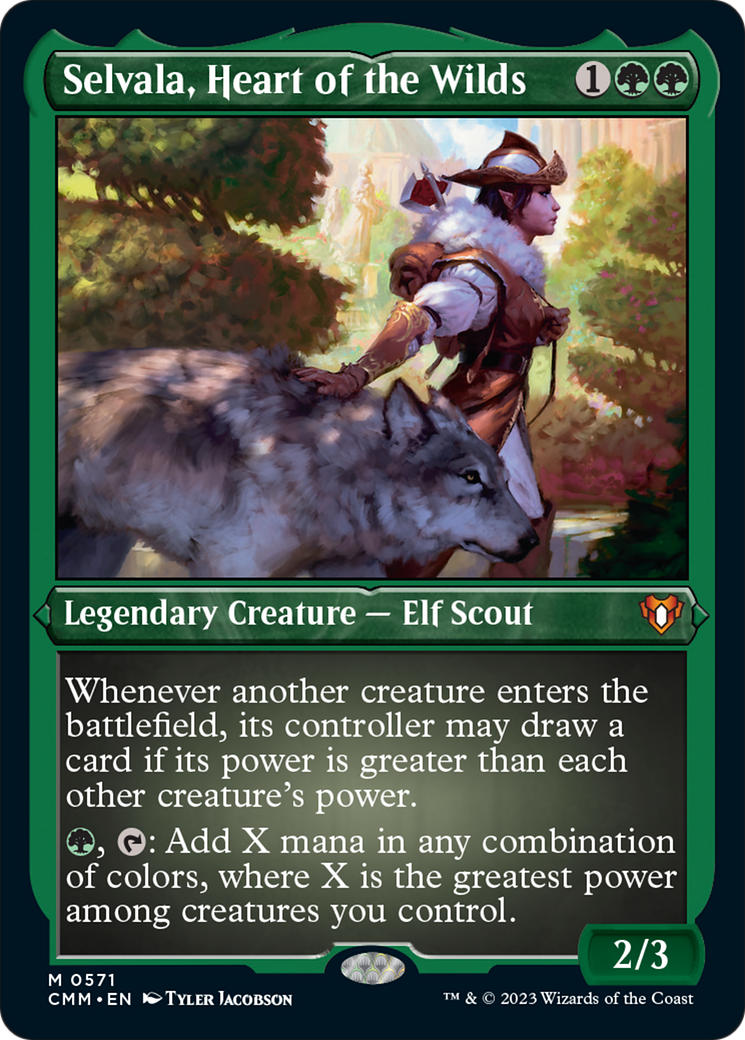 Selvala, Heart of the Wilds (Foil Etched) [Commander Masters] | Jomio and Rueliete's Cards and Comics