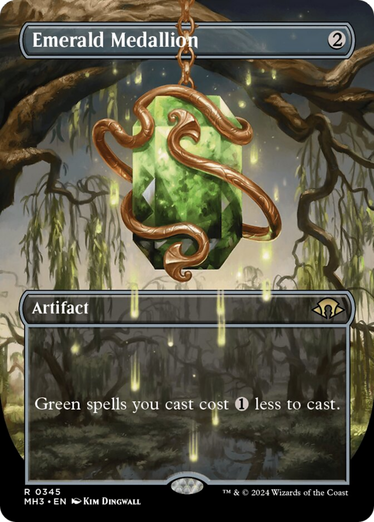 Emerald Medallion (Borderless) [Modern Horizons 3] | Jomio and Rueliete's Cards and Comics