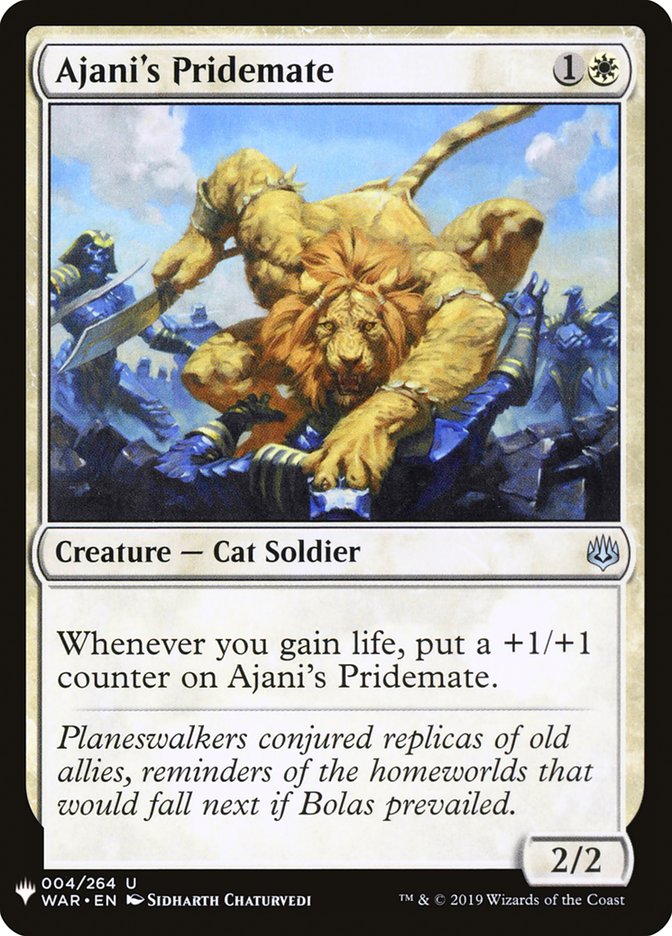 Ajani's Pridemate [Mystery Booster] | Jomio and Rueliete's Cards and Comics