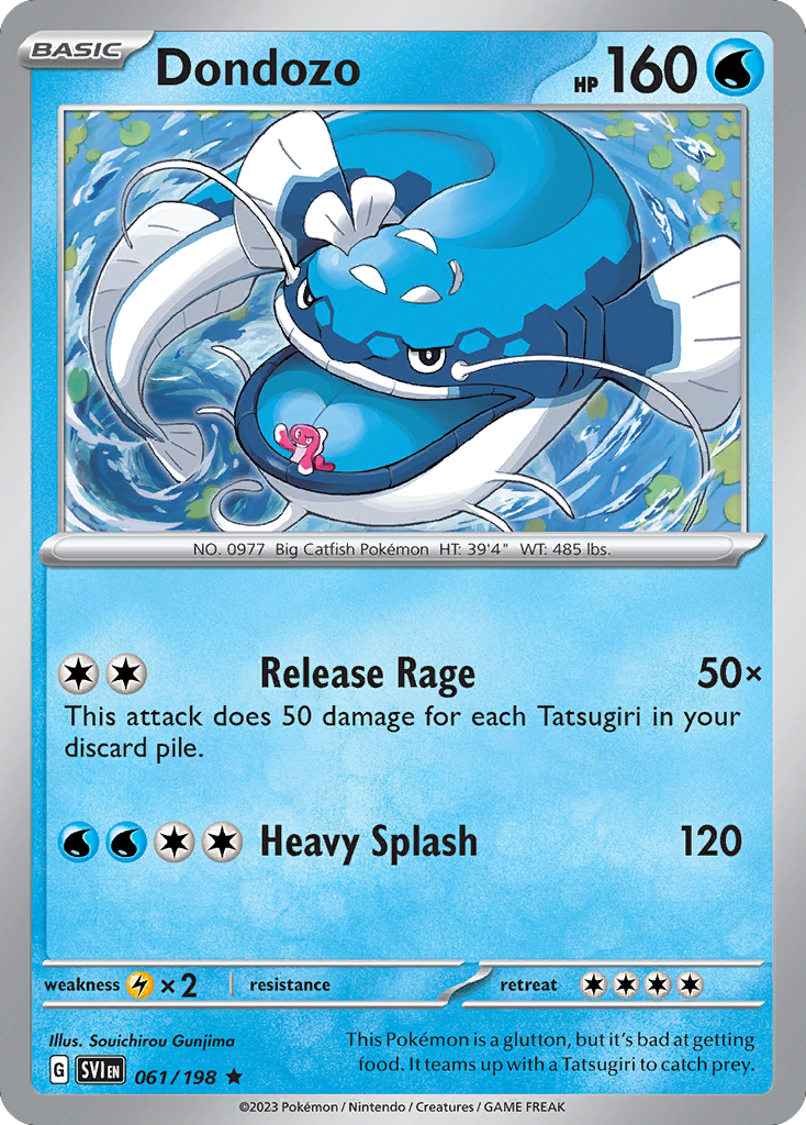 Dondozo (061/198) (Line Holo) [Scarlet & Violet: Base Set] | Jomio and Rueliete's Cards and Comics