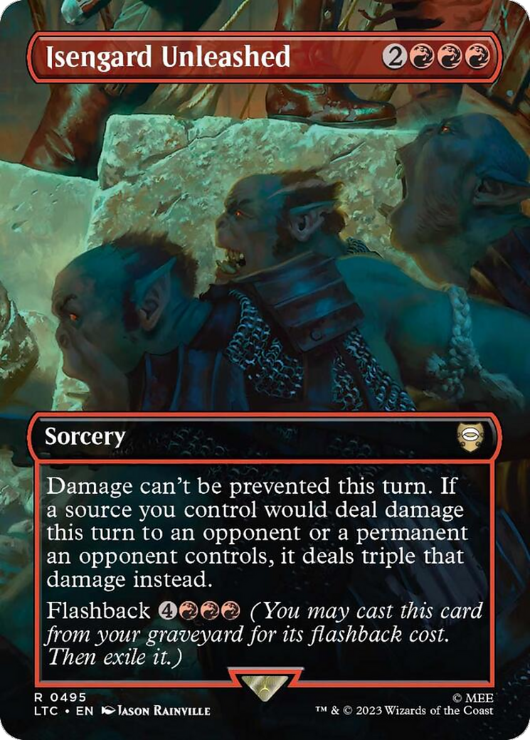 Isengard Unleashed (Borderless) [The Lord of the Rings: Tales of Middle-Earth Commander] | Jomio and Rueliete's Cards and Comics