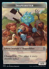 Shapeshifter (022) // Clue Double-Sided Token [Commander Legends: Battle for Baldur's Gate Tokens] | Jomio and Rueliete's Cards and Comics