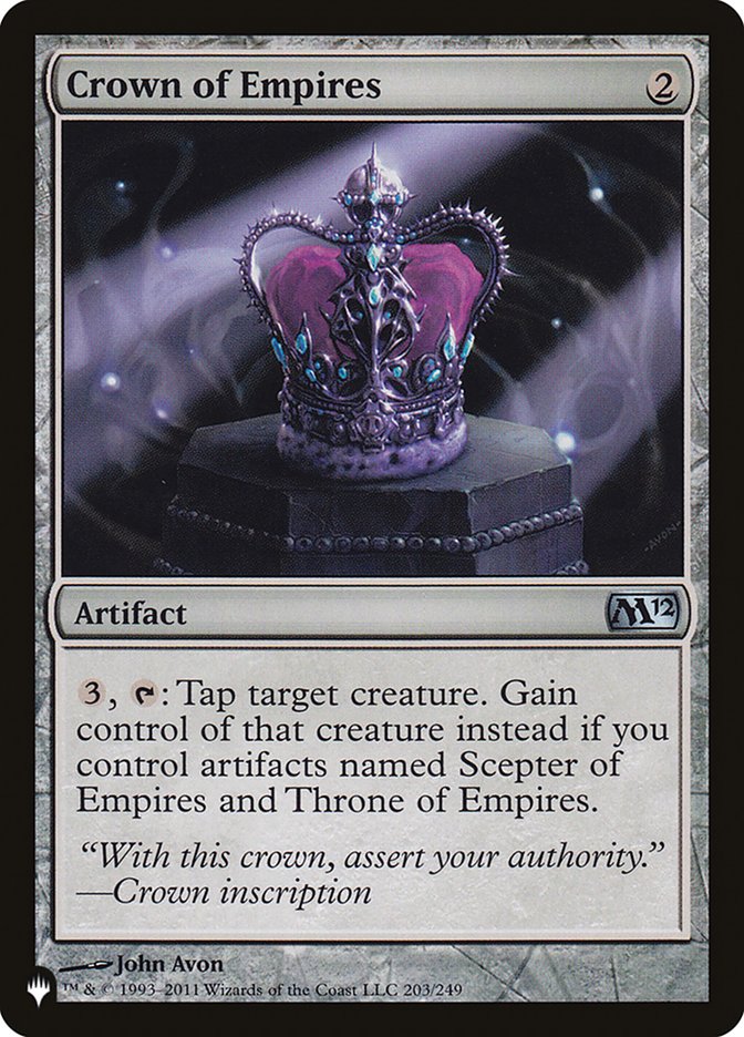 Crown of Empires [The List] | Jomio and Rueliete's Cards and Comics