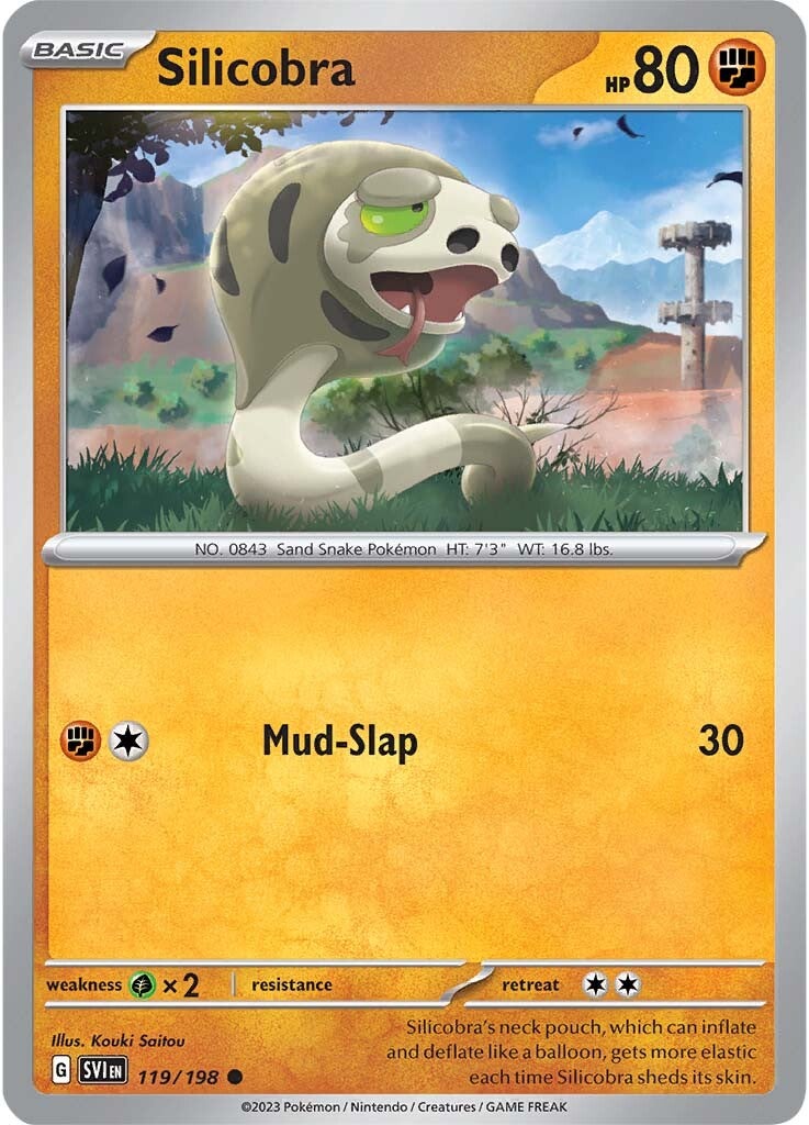 Silicobra (119/198) [Scarlet & Violet: Base Set] | Jomio and Rueliete's Cards and Comics