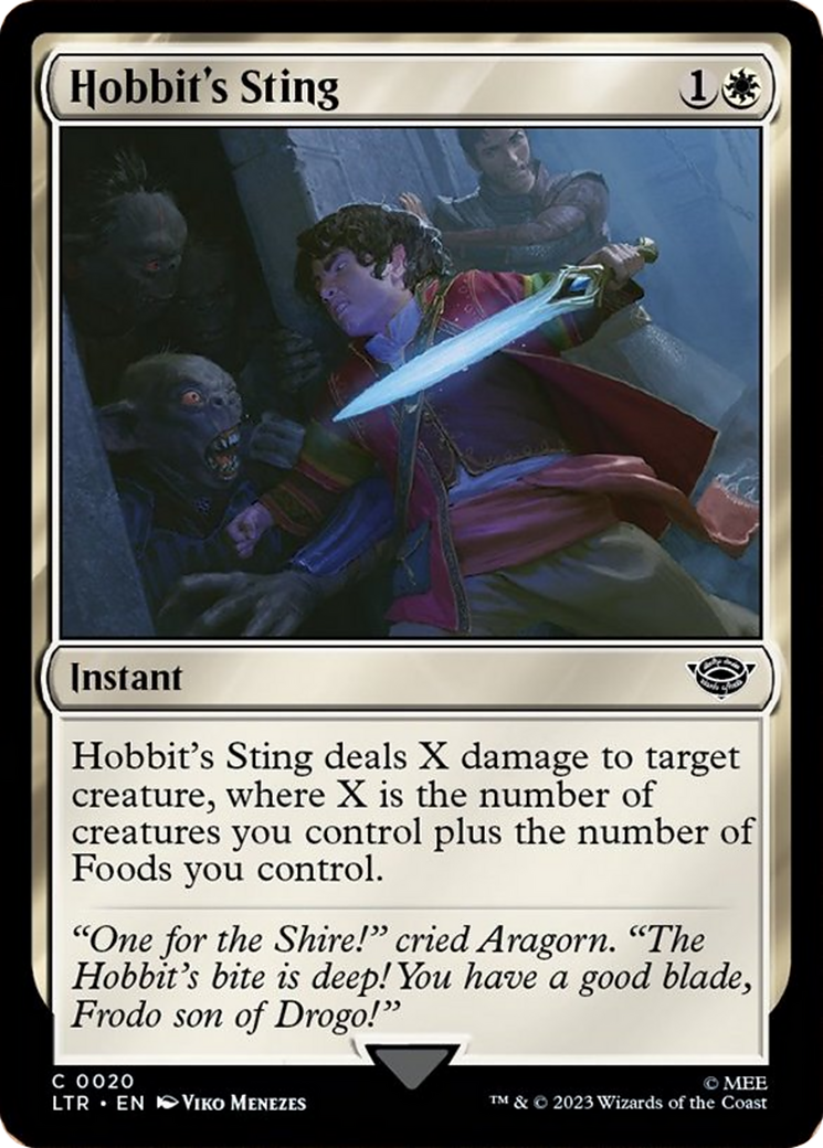 Hobbit's Sting [The Lord of the Rings: Tales of Middle-Earth] | Jomio and Rueliete's Cards and Comics