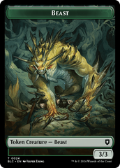 Beast (024) // Treasure Double-Sided Token [Bloomburrow Commander Tokens] | Jomio and Rueliete's Cards and Comics