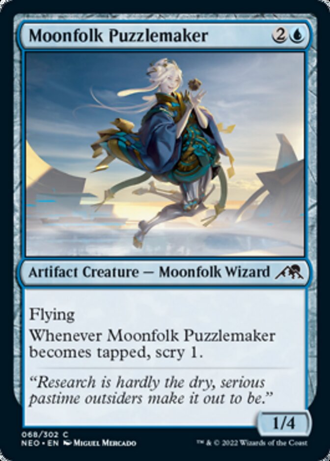 Moonfolk Puzzlemaker [Kamigawa: Neon Dynasty] | Jomio and Rueliete's Cards and Comics