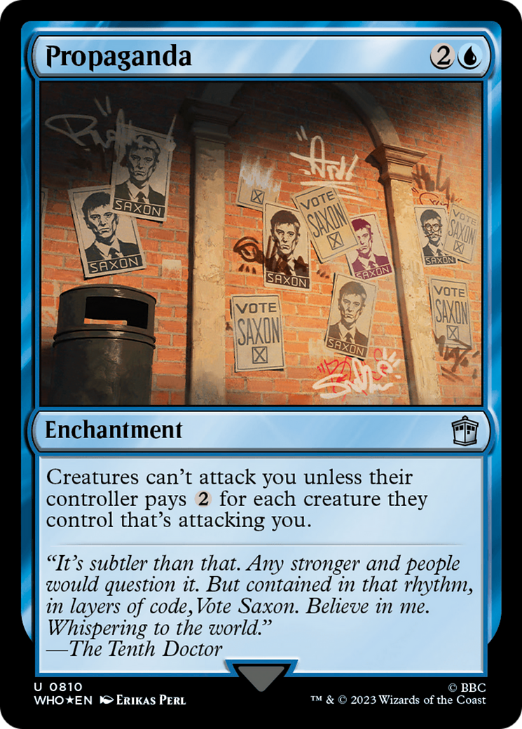 Propaganda (Surge Foil) [Doctor Who] | Jomio and Rueliete's Cards and Comics