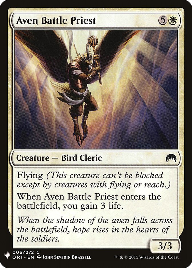 Aven Battle Priest [Mystery Booster] | Jomio and Rueliete's Cards and Comics