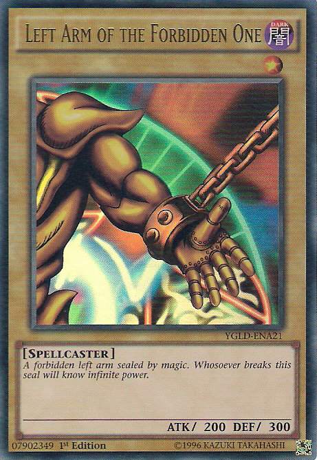 Left Arm of the Forbidden One [YGLD-ENA21] Ultra Rare | Jomio and Rueliete's Cards and Comics