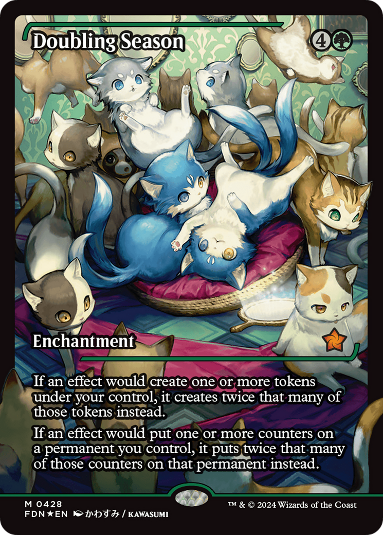 Doubling Season (Showcase) [Foundations] | Jomio and Rueliete's Cards and Comics