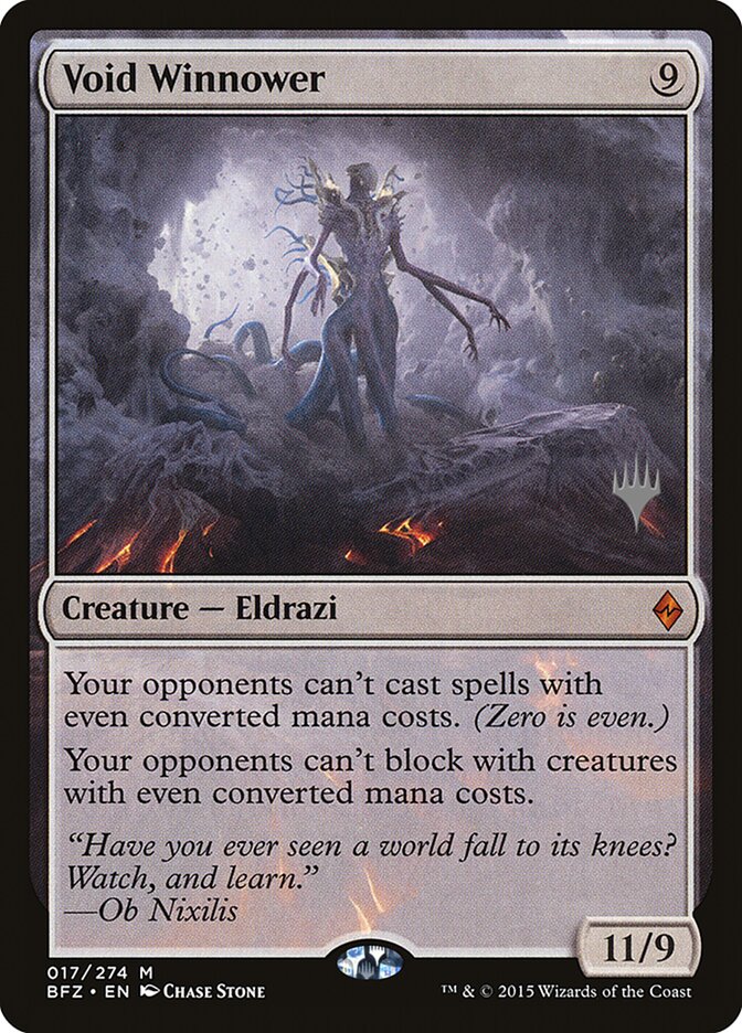 Void Winnower (Promo Pack) [Battle for Zendikar Promos] | Jomio and Rueliete's Cards and Comics