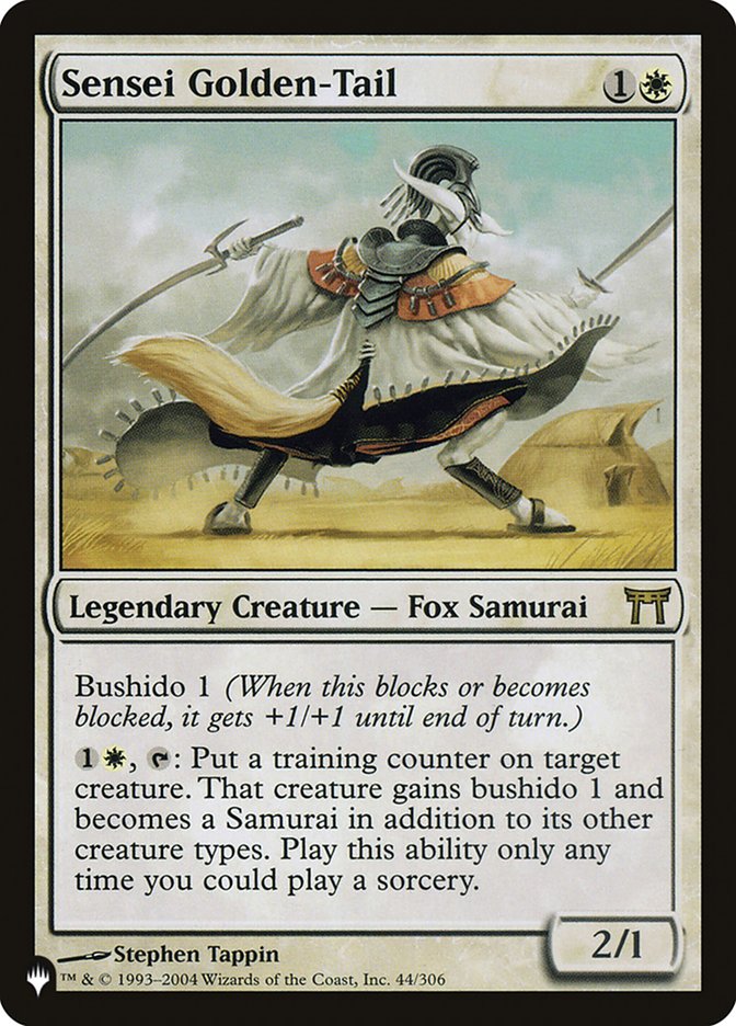 Sensei Golden-Tail [The List] | Jomio and Rueliete's Cards and Comics