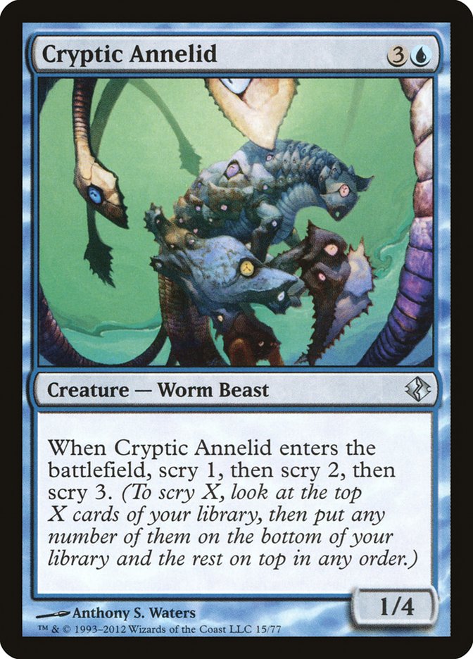 Cryptic Annelid [Duel Decks: Venser vs. Koth] | Jomio and Rueliete's Cards and Comics