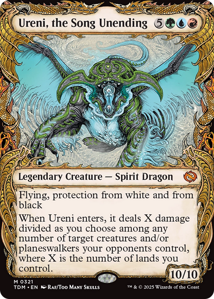 Ureni, the Song Unending (Showcase) [Tarkir: Dragonstorm] | Jomio and Rueliete's Cards and Comics
