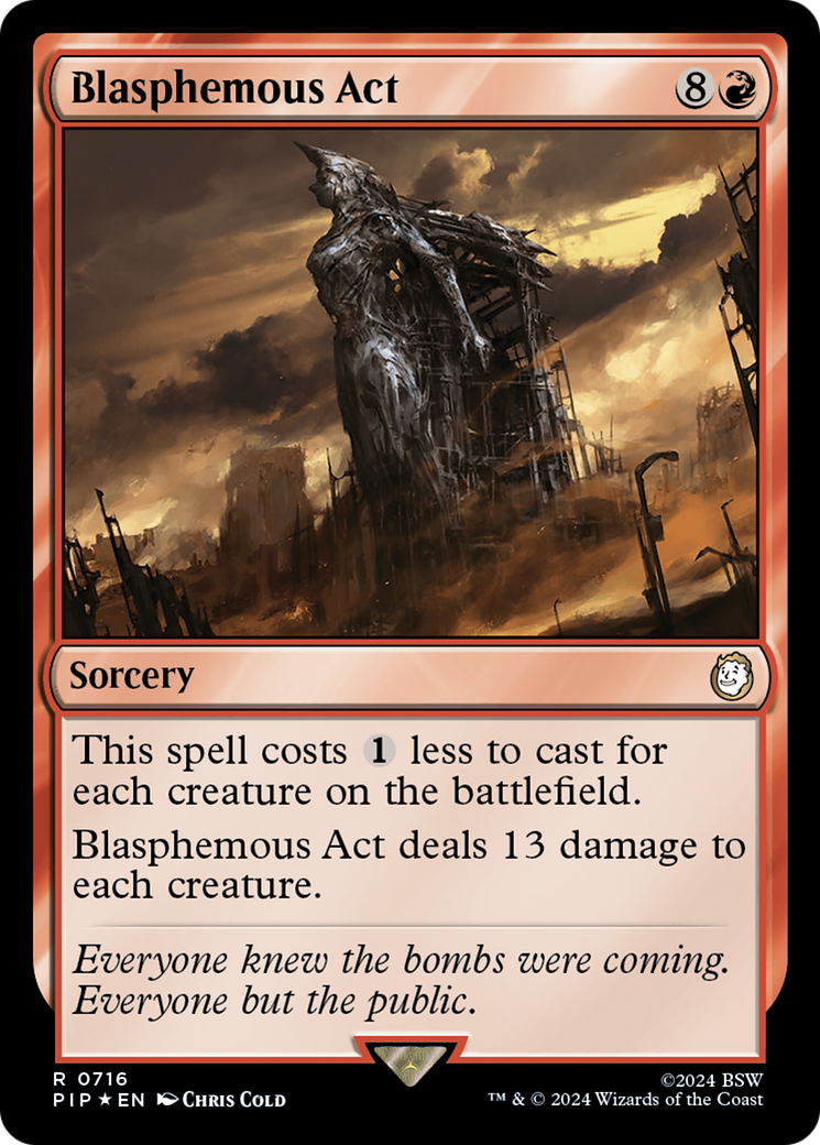 Blasphemous Act (Surge Foil) [Fallout] | Jomio and Rueliete's Cards and Comics