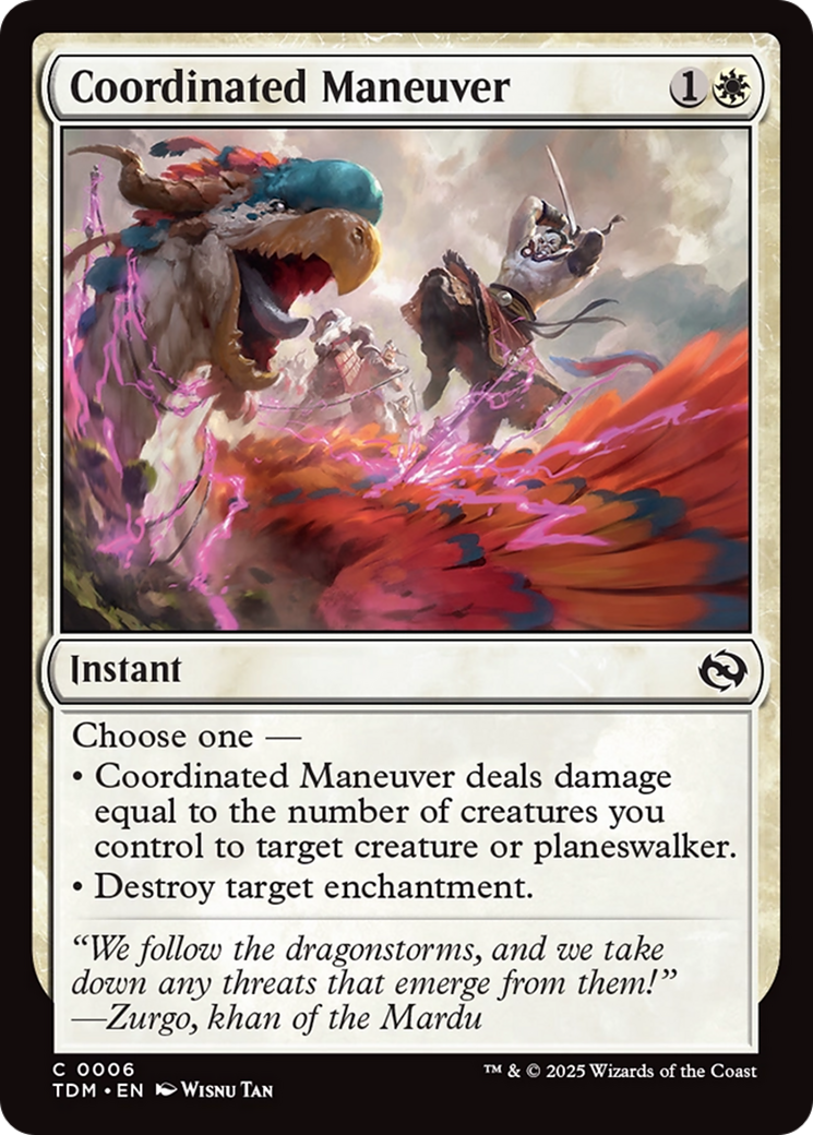 Coordinated Maneuver [Tarkir: Dragonstorm] | Jomio and Rueliete's Cards and Comics