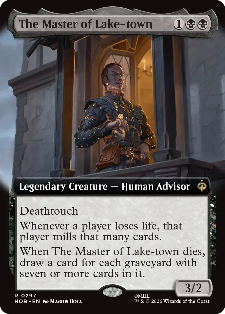 The Master of Lake-town (Extended Art) [The Hobbit] | Jomio and Rueliete's Cards and Comics