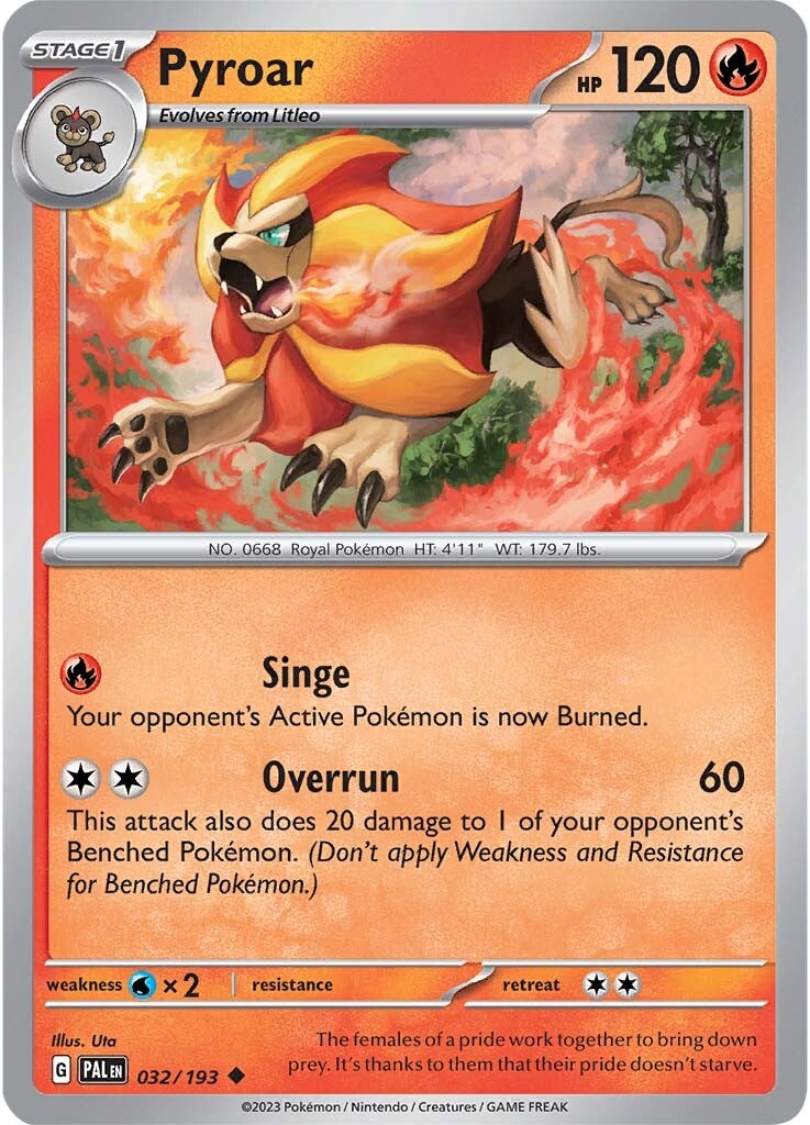 Pyroar (032/193) [Scarlet & Violet: Paldea Evolved] | Jomio and Rueliete's Cards and Comics