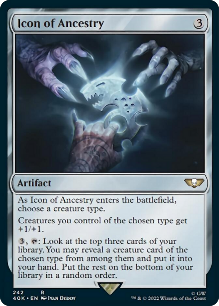 Icon of Ancestry (Surge Foil) [Warhammer 40,000] | Jomio and Rueliete's Cards and Comics