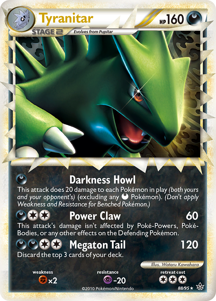 Tyranitar (88/95) [HeartGold & SoulSilver: Unleashed] | Jomio and Rueliete's Cards and Comics