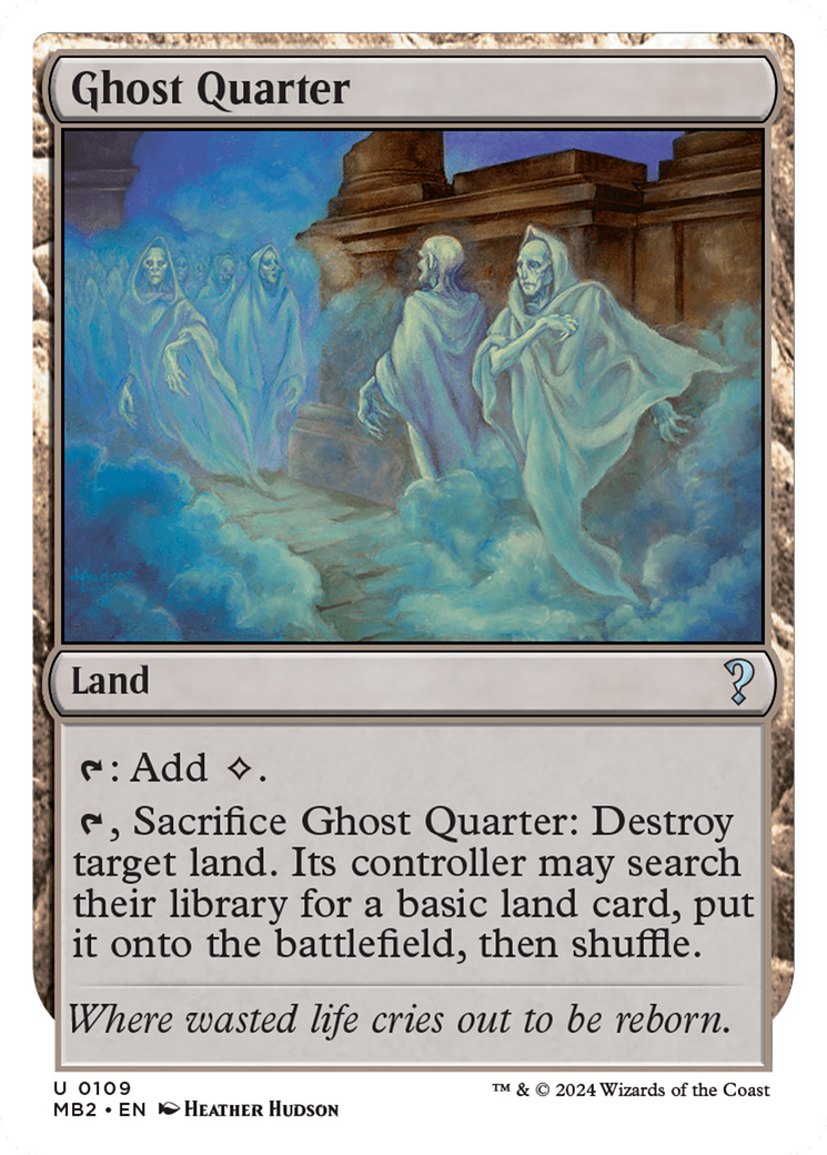 Ghost Quarter (White Border) [Mystery Booster 2] | Jomio and Rueliete's Cards and Comics