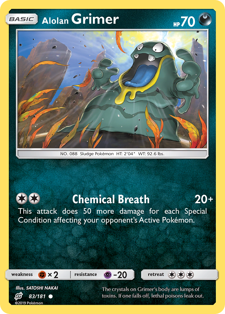 Alolan Grimer (83/181) [Sun & Moon: Team Up] | Jomio and Rueliete's Cards and Comics