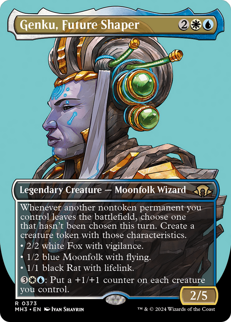 Genku, Future Shaper (Borderless) [Modern Horizons 3] | Jomio and Rueliete's Cards and Comics