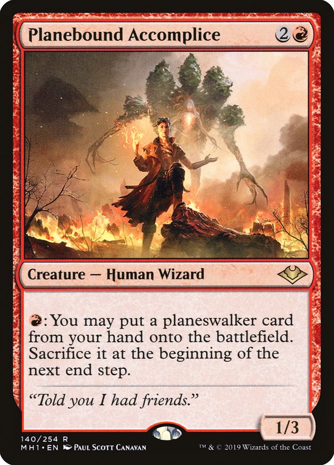 Planebound Accomplice [Modern Horizons] | Jomio and Rueliete's Cards and Comics