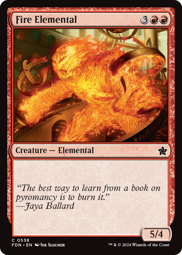Fire Elemental [Foundations] | Jomio and Rueliete's Cards and Comics